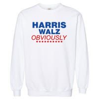 Harris Waltz Obviously 2024 Balz To The Walz Garment-Dyed Sweatshirt