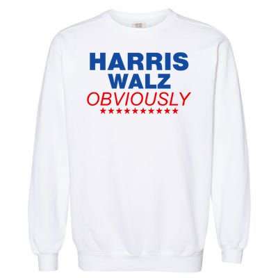 Harris Waltz Obviously 2024 Balz To The Walz Garment-Dyed Sweatshirt