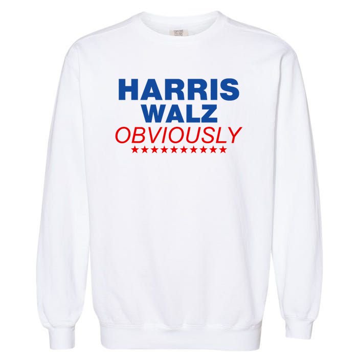 Harris Waltz Obviously 2024 Balz To The Walz Garment-Dyed Sweatshirt