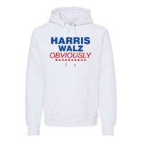 Harris Waltz Obviously 2024 Balz To The Walz Premium Hoodie