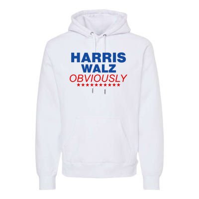 Harris Waltz Obviously 2024 Balz To The Walz Premium Hoodie