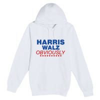 Harris Waltz Obviously 2024 Balz To The Walz Premium Pullover Hoodie