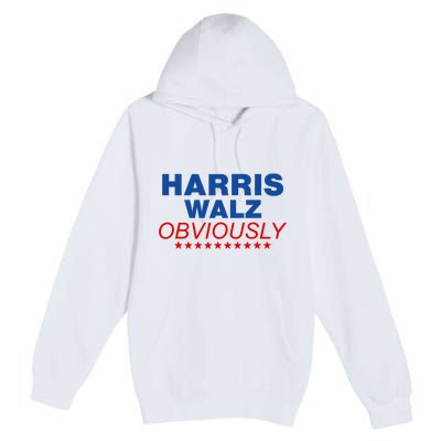 Harris Waltz Obviously 2024 Balz To The Walz Premium Pullover Hoodie