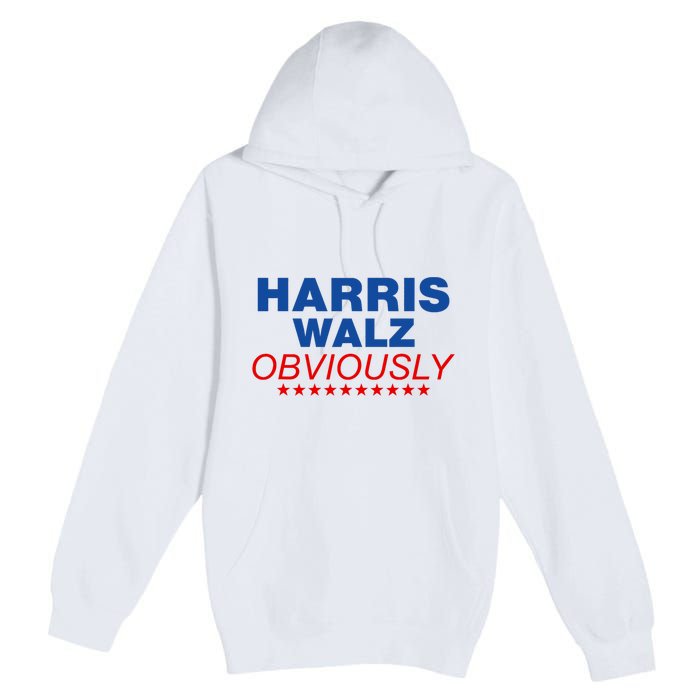 Harris Waltz Obviously 2024 Balz To The Walz Premium Pullover Hoodie