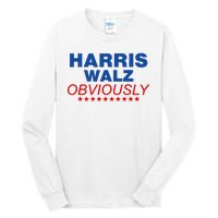 Harris Waltz Obviously 2024 Balz To The Walz Tall Long Sleeve T-Shirt