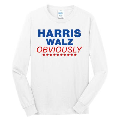 Harris Waltz Obviously 2024 Balz To The Walz Tall Long Sleeve T-Shirt