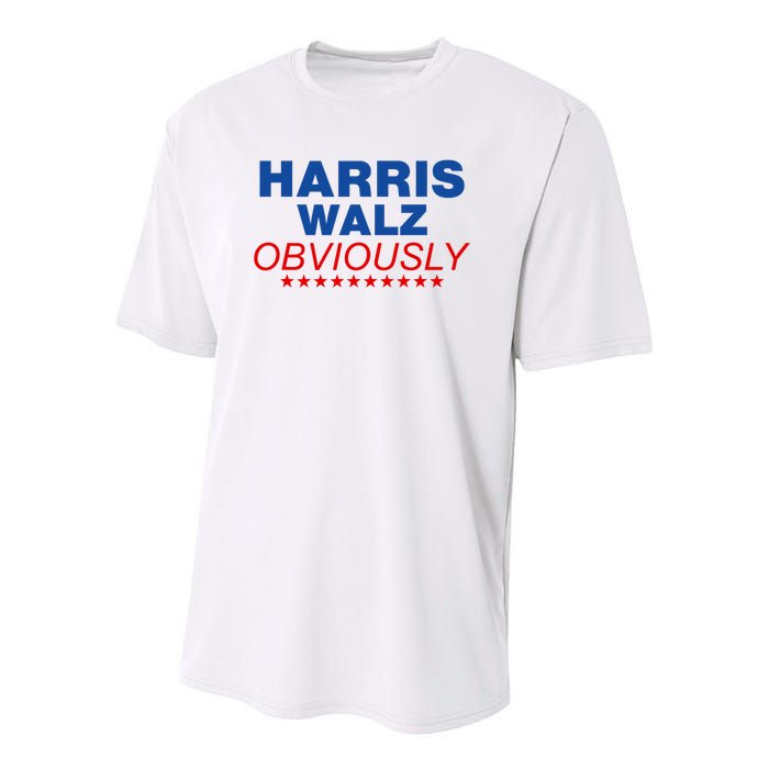 Harris Waltz Obviously 2024 Balz To The Walz Youth Performance Sprint T-Shirt