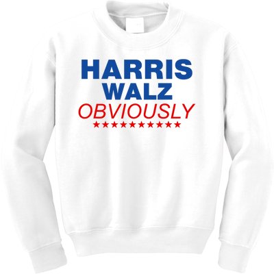 Harris Waltz Obviously 2024 Balz To The Walz Kids Sweatshirt