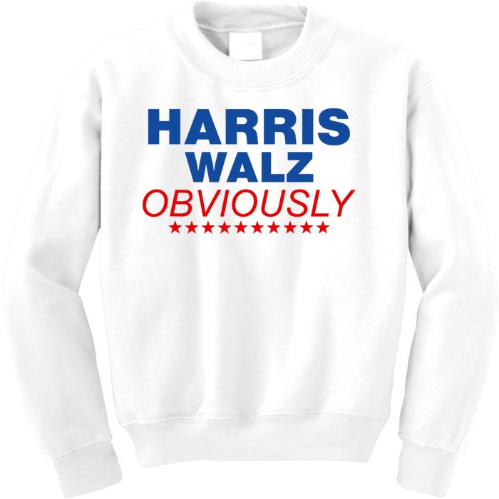 Harris Waltz Obviously 2024 Balz To The Walz Kids Sweatshirt