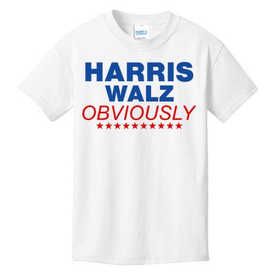 Harris Waltz Obviously 2024 Balz To The Walz Kids T-Shirt