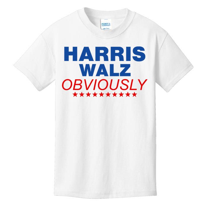 Harris Waltz Obviously 2024 Balz To The Walz Kids T-Shirt