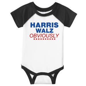 Harris Waltz Obviously 2024 Balz To The Walz Infant Baby Jersey Bodysuit