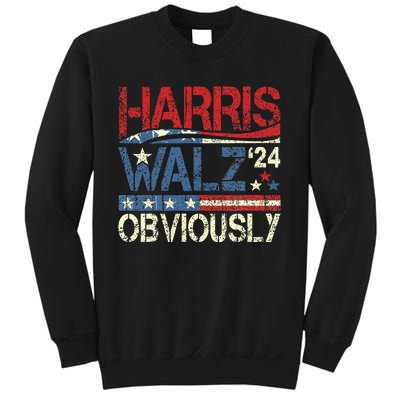 Harris Walz Obviously! Harris Waltz 2024 Election Sweatshirt