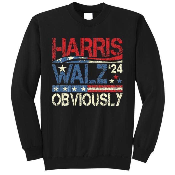 Harris Walz Obviously! Harris Waltz 2024 Election Sweatshirt