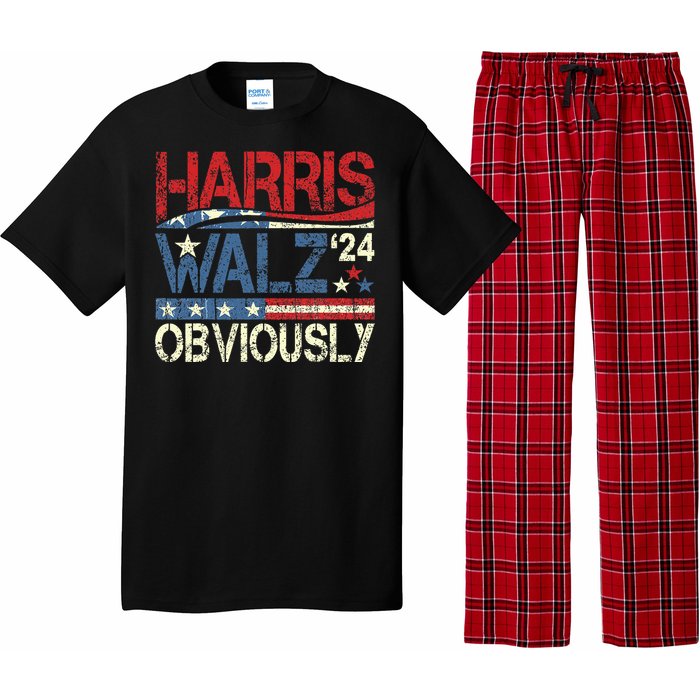 Harris Walz Obviously! Harris Waltz 2024 Election Pajama Set