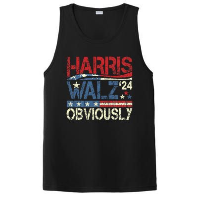 Harris Walz Obviously! Harris Waltz 2024 Election PosiCharge Competitor Tank