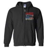 Harris Walz Obviously! Harris Waltz 2024 Election Full Zip Hoodie