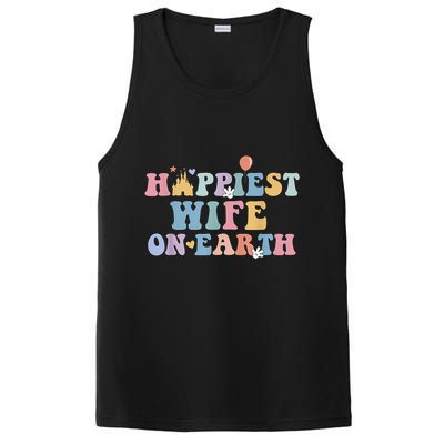 Happiest Wife On Earth Couple Trip Honeymoon Vacation PosiCharge Competitor Tank