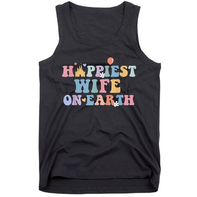 Happiest Wife On Earth Couple Trip Honeymoon Vacation Tank Top