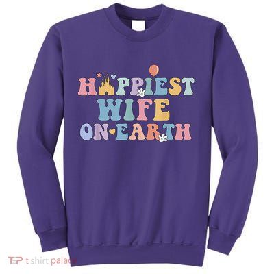 Happiest Wife On Earth Couple Trip Honeymoon Vacation Sweatshirt