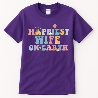 Happiest Wife On Earth Couple Trip Honeymoon Vacation Tall T-Shirt