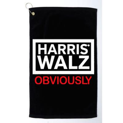 Harris Walz Obviously Statement Platinum Collection Golf Towel