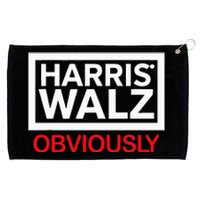 Harris Walz Obviously Statement Grommeted Golf Towel