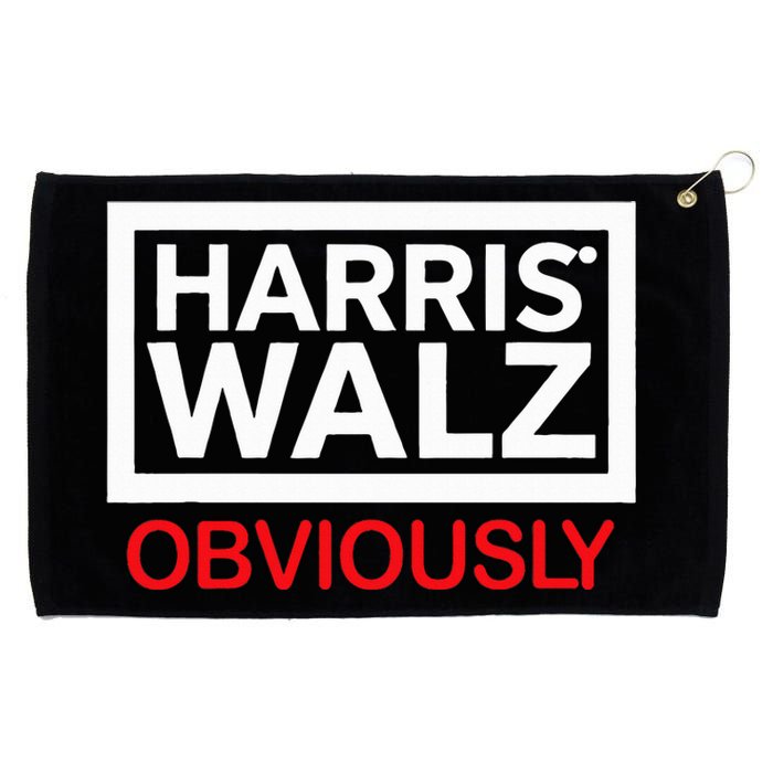 Harris Walz Obviously Statement Grommeted Golf Towel