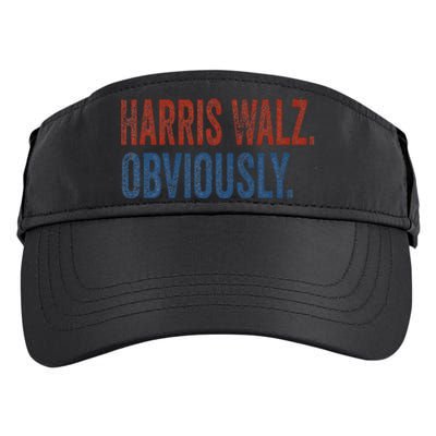 Harris Walz. Obviously.. Kamala Harris Tim Walz 2024 Adult Drive Performance Visor