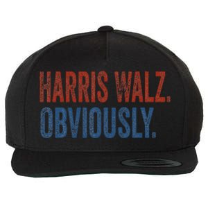 Harris Walz. Obviously.. Kamala Harris Tim Walz 2024 Wool Snapback Cap