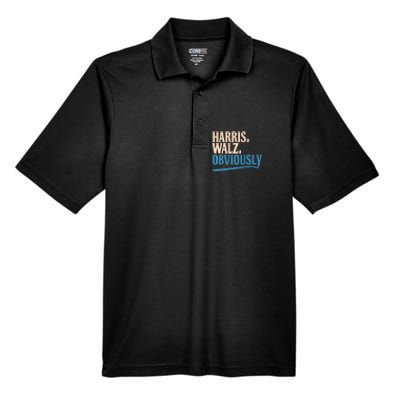 Harris Walz Obviously Election 2024 Men's Origin Performance Pique Polo