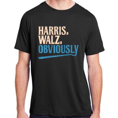 Harris Walz Obviously Election 2024 Adult ChromaSoft Performance T-Shirt