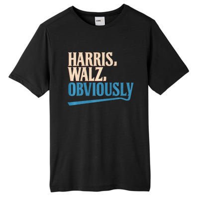 Harris Walz Obviously Election 2024 Tall Fusion ChromaSoft Performance T-Shirt