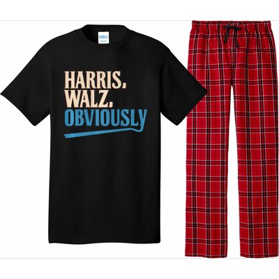 Harris Walz Obviously Election 2024 Pajama Set