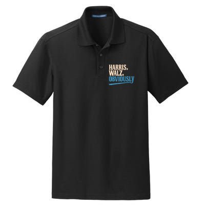 Harris Walz Obviously Election 2024 Dry Zone Grid Polo