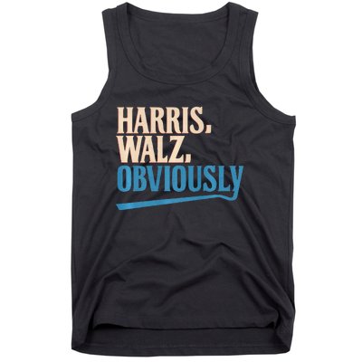 Harris Walz Obviously Election 2024 Tank Top