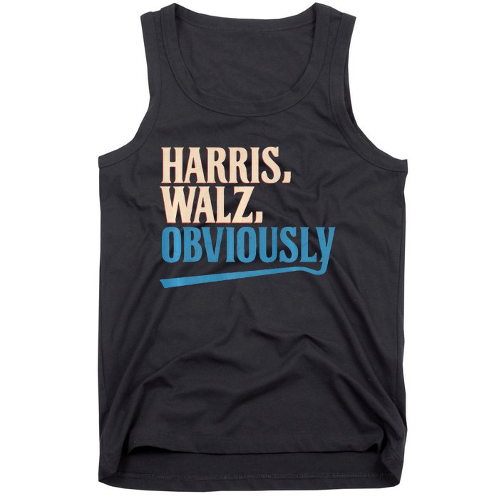 Harris Walz Obviously Election 2024 Tank Top