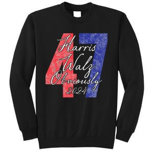 Harris Walz Obviously 2024 Kamala Harris 47th President Sweatshirt