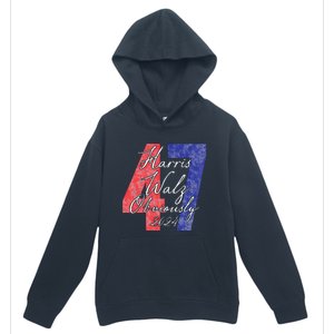 Harris Walz Obviously 2024 Kamala Harris 47th President Urban Pullover Hoodie