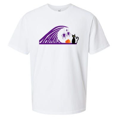 Halloween Wave Of Pruple Cats For Kamala Funny Trump Sueded Cloud Jersey T-Shirt