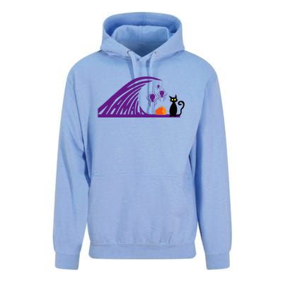 Halloween Wave Of Pruple Cats For Kamala Funny Trump Unisex Surf Hoodie