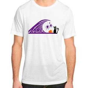 Halloween Wave Of Pruple Cats For Kamala Funny Trump Adult ChromaSoft Performance T-Shirt