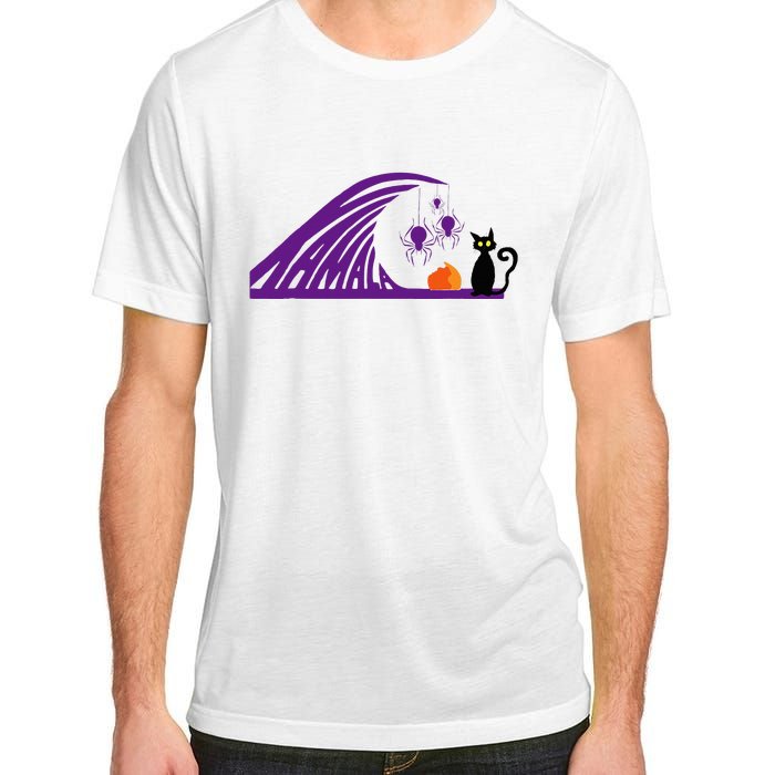 Halloween Wave Of Pruple Cats For Kamala Funny Trump Adult ChromaSoft Performance T-Shirt