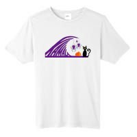 Halloween Wave Of Pruple Cats For Kamala Funny Trump Tall Fusion ChromaSoft Performance T-Shirt