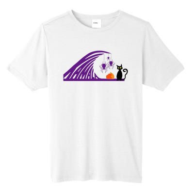 Halloween Wave Of Pruple Cats For Kamala Funny Trump Tall Fusion ChromaSoft Performance T-Shirt