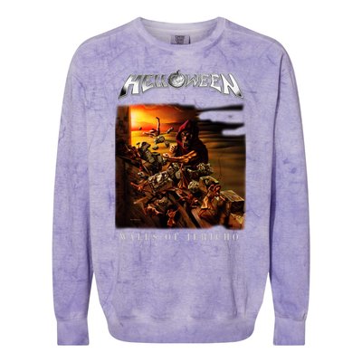 Helloween Walls Of Jericho Colorblast Crewneck Sweatshirt