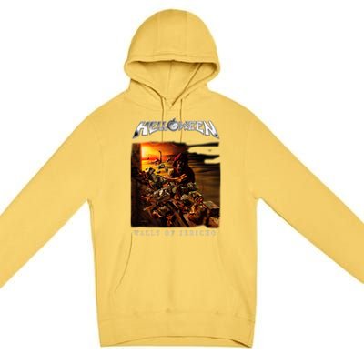 Helloween Walls Of Jericho Premium Pullover Hoodie