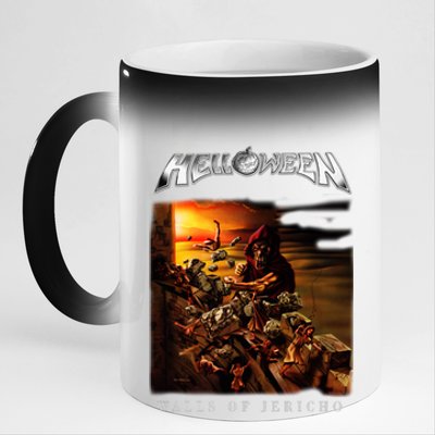 Helloween Walls Of Jericho 11oz Black Color Changing Mug