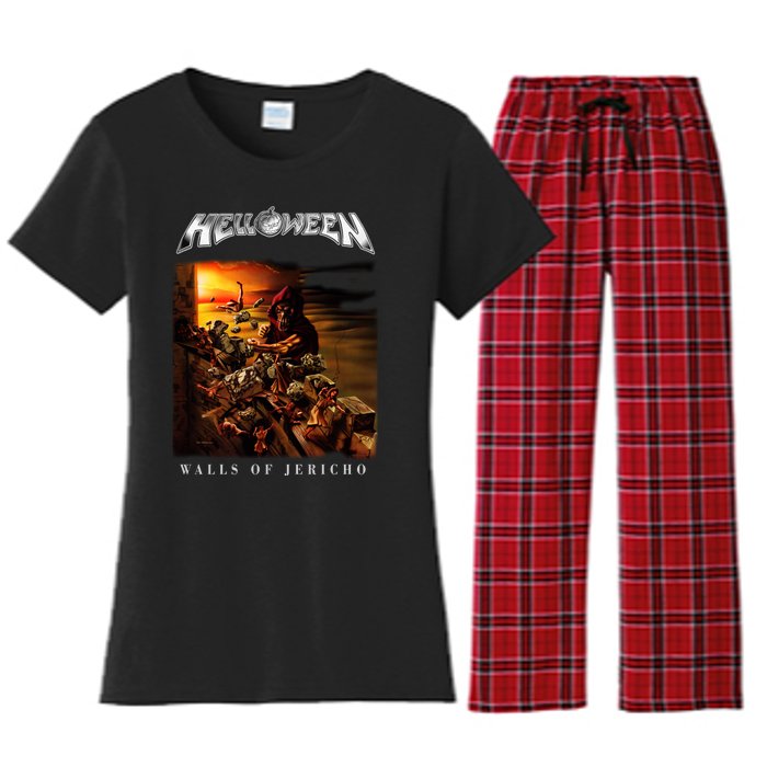 Helloween Walls Of Jericho Women's Flannel Pajama Set