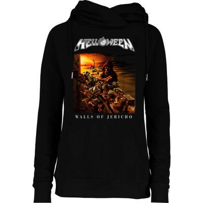 Helloween Walls Of Jericho Womens Funnel Neck Pullover Hood